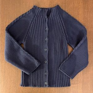 United Colors Of Benetton Blue Ribbed Knit